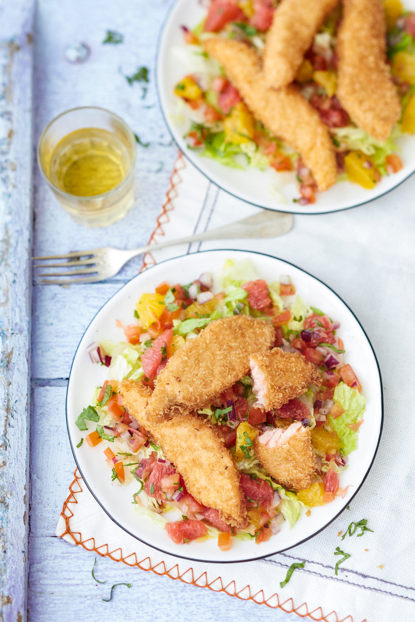 salade saumon crispy
